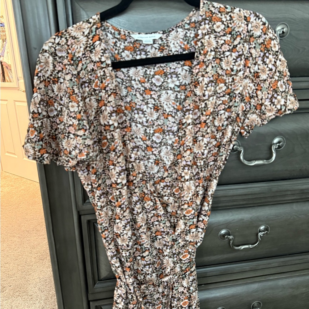 American Eagle Outfitters Floral Maxi Dress - Black and Brown